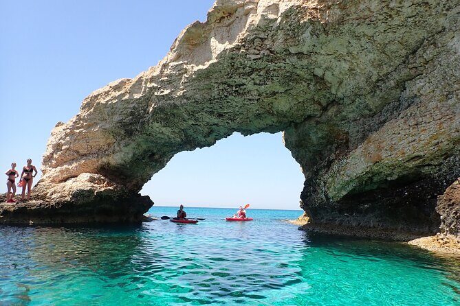 3-hour Guided kayaking trip around Agia Napa Sea Caves - What you actually use: sit-on-top kayaks, PFDs, and dry-bag reality