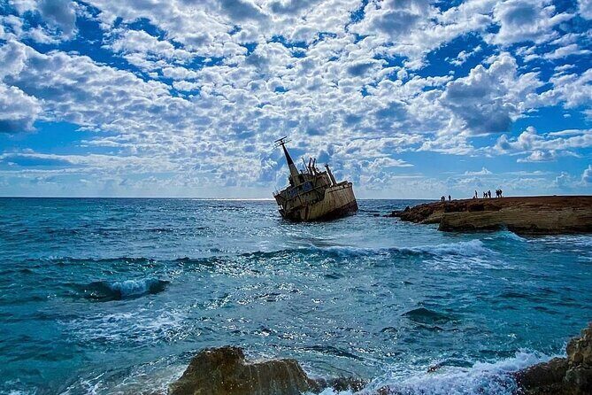 Blue Lagoon Latchi Pafos, boat trip with water slide F/D - Edro III shipwreck: a quick photo moment with good payoff