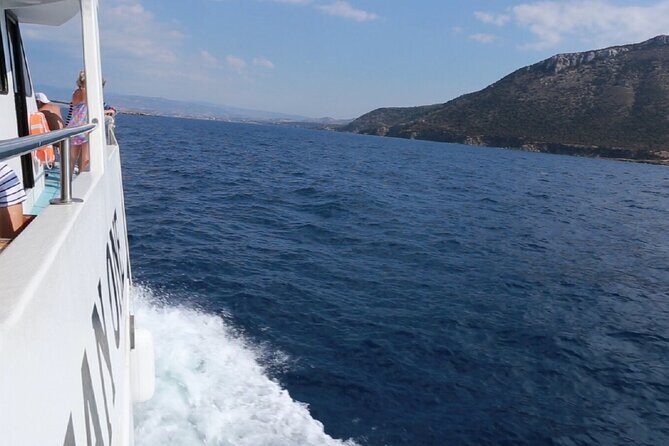 Blue Lagoon Mediterranean One Boat Cruise from Latchi - Onboard Comfort: Waterslide, Glass Bottom, WiFi, and Showers