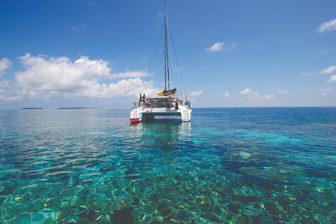 Catamaran Ruby Sunset Cruise from Protaras - On board the Ruby: buffet dinner, open bar, Wi-Fi, and a deck for photos