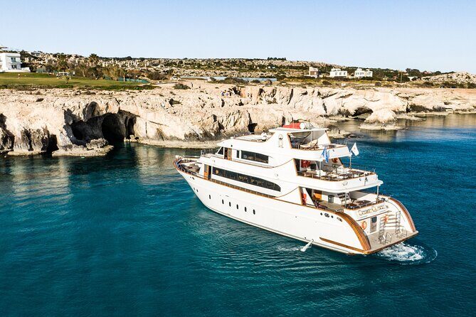 Cruise with lunch & Swimming Stops on Ayia Napa's biggest boat - Ocean Queen at a glance: what you’re really buying