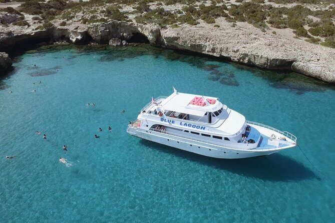 From Paphos: Blue Lagoon Cruise With Water Slide - The Blue Lagoon swim stop: snorkeling time that actually matters