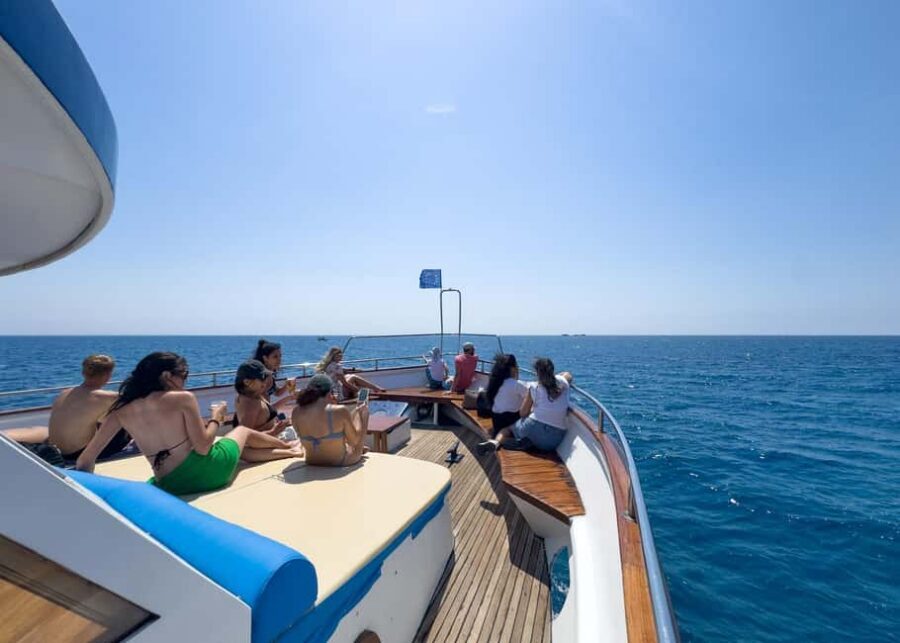 Larnaca: Glass-Bottom Boat Cruise with Fishing and BBQ Lunch - Swim and snorkel time: water is part of the plan