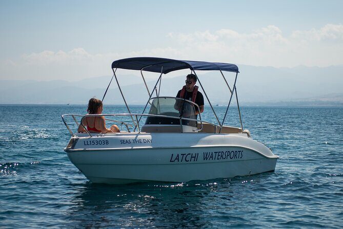 Luxury Eden 18 Private Self-drive boat hire to Blue Lagoon & more - Key highlights if you like your Cyprus days on your own boat