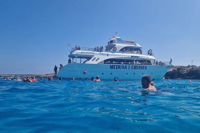 Medusa Cruises: 4-Hour Turtle Chill-Out Cruise / Lunch – Protaras - Beach life along Protaras: Fig Tree Bay to Kalamies, plus St Nicholas Church by the promenade