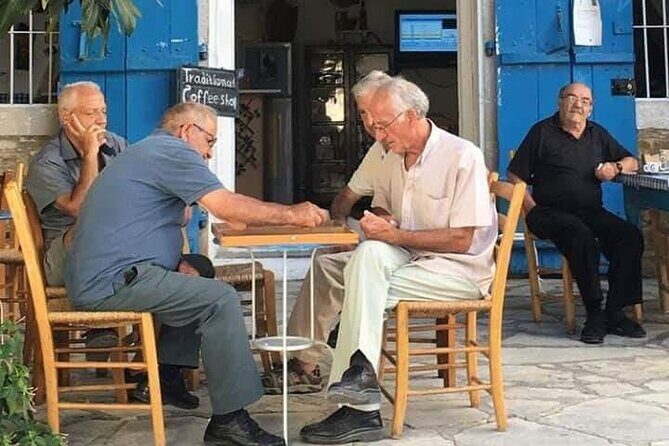Mini Mountain Jeep Safari - Stop 3: Lythrodontas Village Square Coffee Break (Kafenion Time)