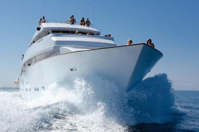 Ocean Flyer VIP Cruise from Paphos Adults Only - Sea caves near St George Island and Corallia Bay passes