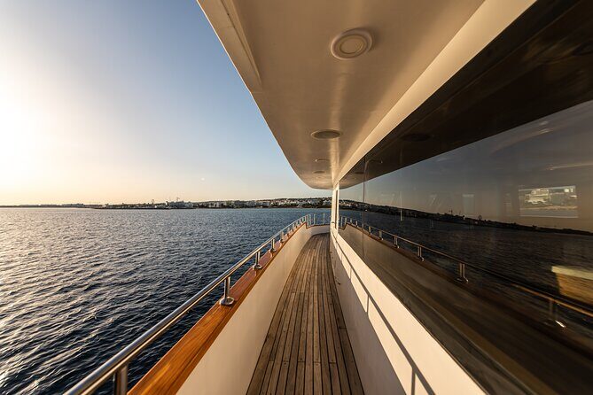 Sunset Cruise on Ayia Napa's biggest boat - Blue Lagoon swim stop: 30 minutes of easy turquoise time