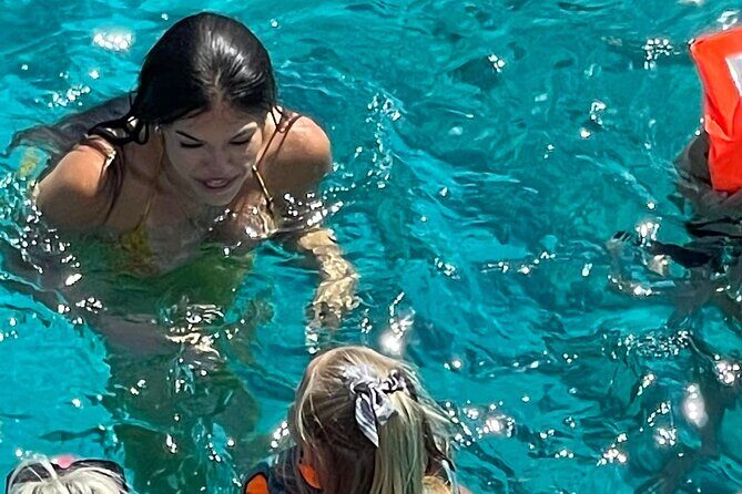 The Mermaid Cruise by Medusa Cruises – 2:30-Hour Family Adventure - Konnos Bay and the pine hillside: calm scenery for a breather