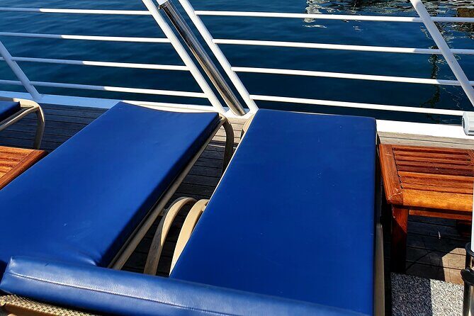 Wave Dancer Sunset BBQ Cruise - Boarding at Paphos Harbour: comfort and crew focus